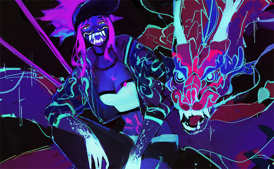KDA Akali Print - League of Legends